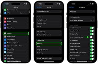 iOS 17.2:如何禁用 iPhone 内联预测文本
