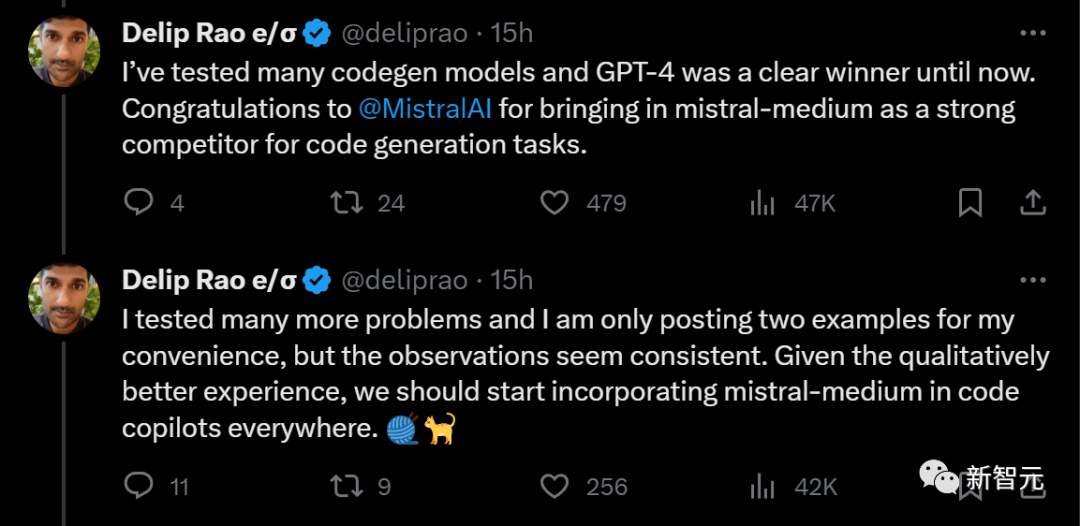 Mistral与微软合作为"小语言模型"带来革命,Mistral中杯代码能力超越GPT-4,成本降低2/3