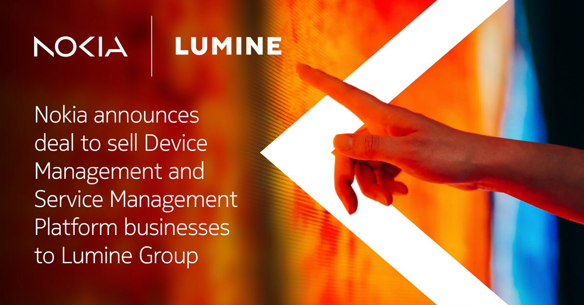 诺基亚计划出售设备管理和服务管理平台业务，交易金额1.85亿欧元