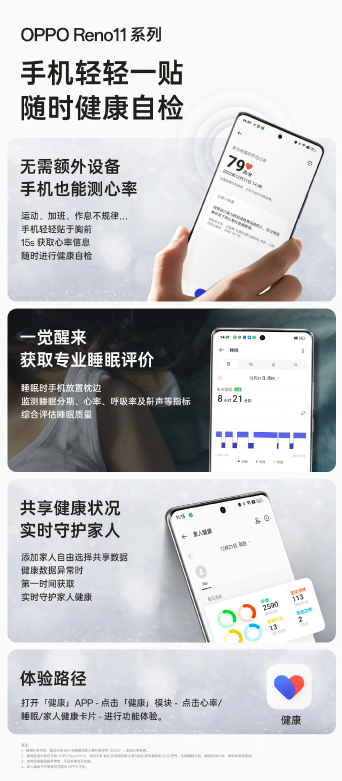 OPPO Reno11系列更新：领跑智能生活的创新健康监测功能
