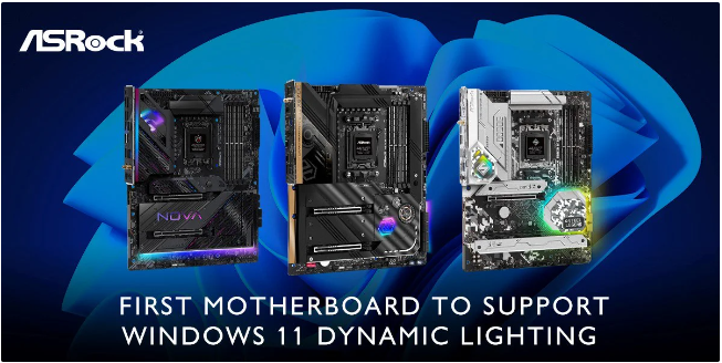 华擎主板首发支持微软Windows 11 RGB动态光效,创新用户体验
