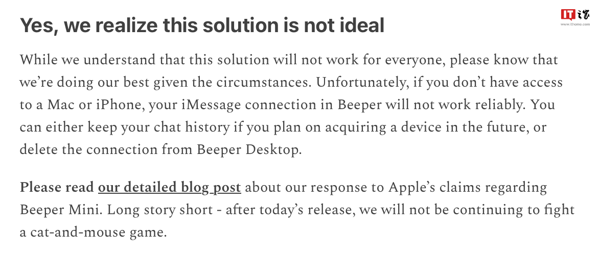 Beeper Mini 再出招，利用越狱 iPhone 生成苹果 iMessage 凭证