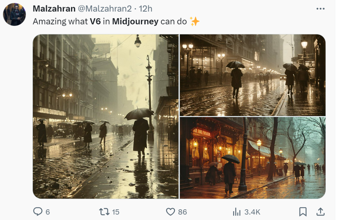 Midjourney V6迎来大升级：网友惊呼生成效果太逼真