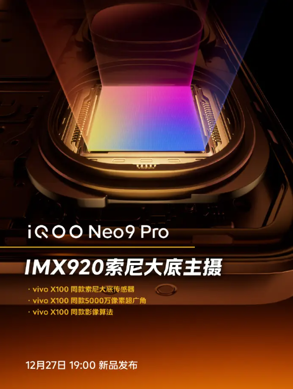影像革命:iQOO Neo9 Pro与vivo X100同款传感器强势联手