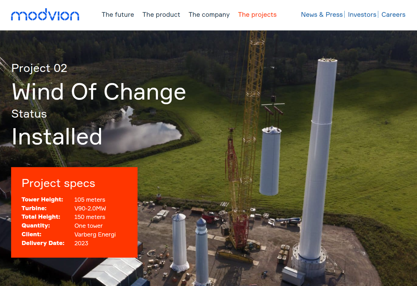 瑞典投用世界最高的木制风力涡轮发电机