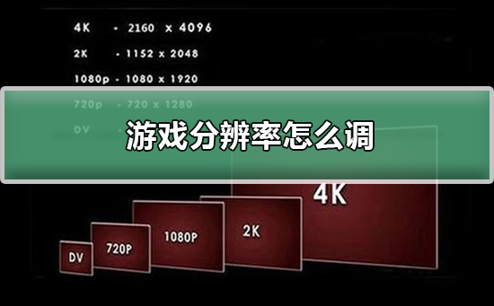 如何调整游戏分辨率
