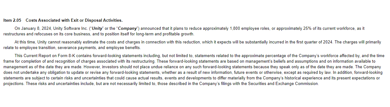 2024 开年不顺,游戏引擎公司 Unity 宣布将于 3 月底裁员 25%