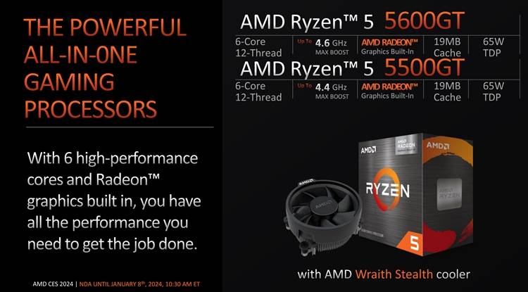 AI加入战斗,最强桌面APU:AMD推出海量新款锐龙处理器