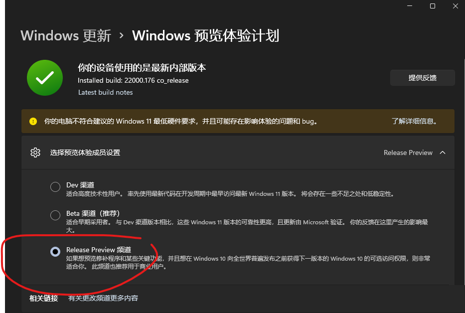 Win11的发布预览通道是什么？使用发布预览通道来更新Win11是否可行？