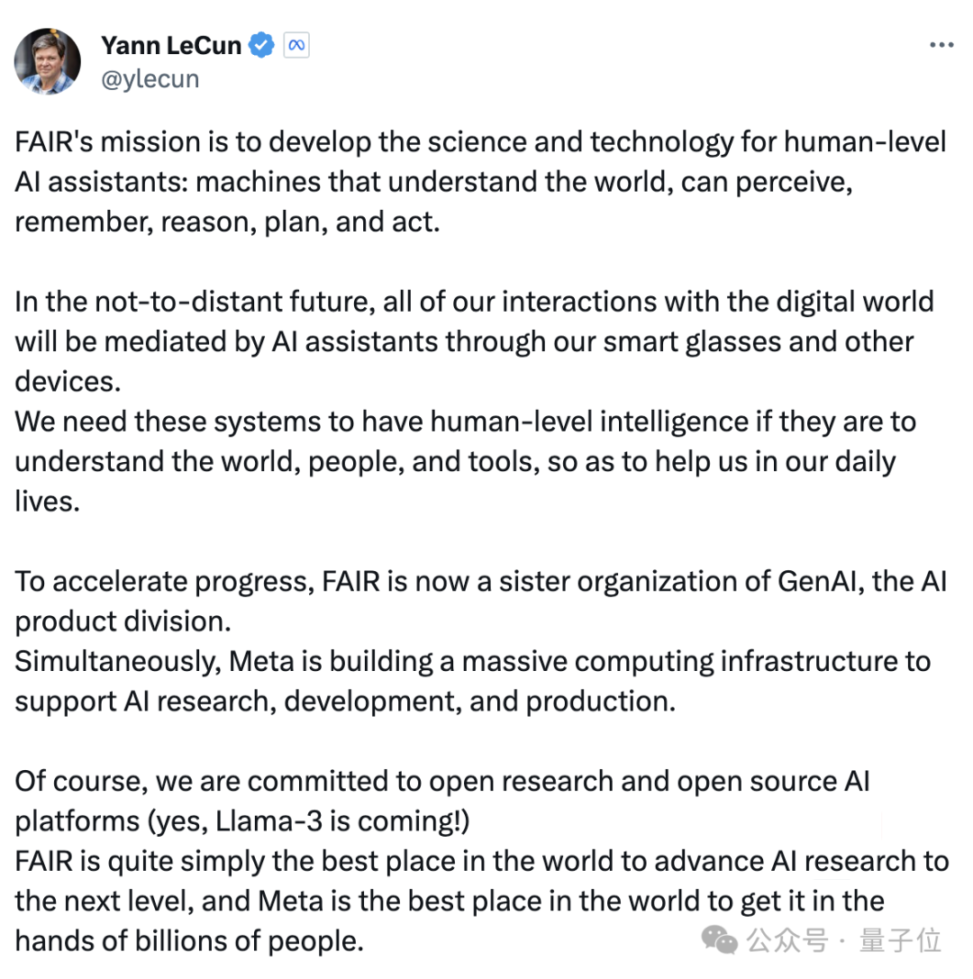 小扎All in 开源AGI：正训练Llama 3，年底将有35万块H100