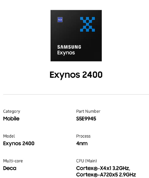 三星Exynos 2400处理器揭秘:4nm工艺与十核强劲心脏