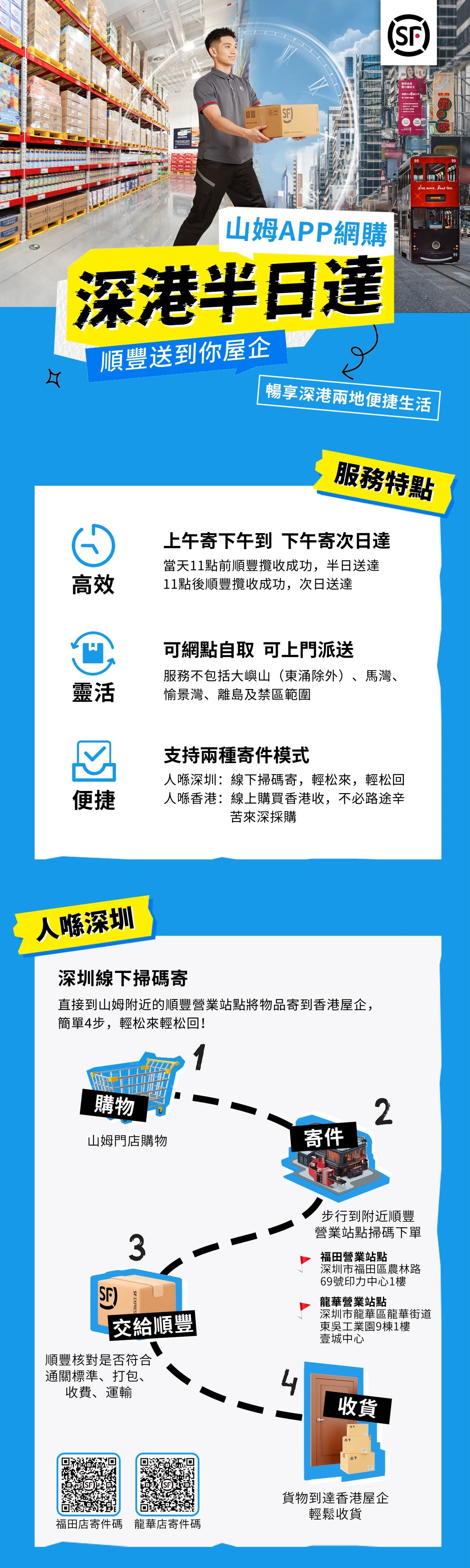 深圳顺丰推出“港内半日达”服务，内地购物极速送达