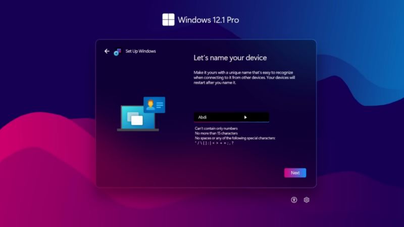 概念版Windows12上机，已是果子的形状了