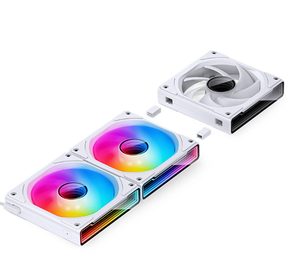 全新推出：乔思伯MAGIC FAN ZK-120免线拼接风扇，多彩灯效和稳固设计