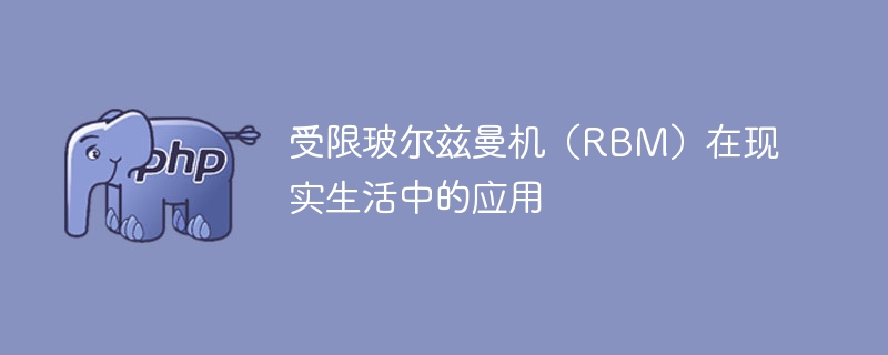 受限玻尔兹曼机（RBM）在现实生活中的应用