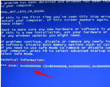 如何处理0x0000000a蓝屏代码问题，小编教你解决办法