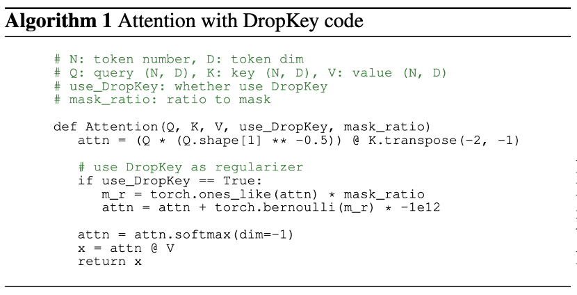 CVPR 2023｜两行代码高效缓解视觉Transformer过拟合，美图&国科大联合提出正则化方法DropKey