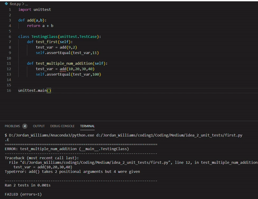 Python测试 | 在python中创建单元测试