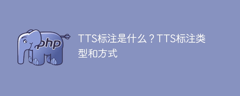 TTS标注是什么?TTS标注类型和方式