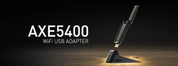 微星推出AXE5400三频Wi-Fi 6E USB适配器：让老旧电脑也能尽情享受6Ghz网络