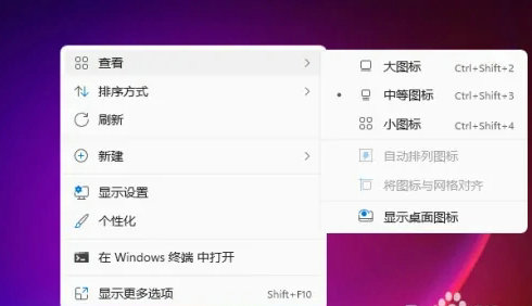 如何在Windows 11中隐藏桌面图标