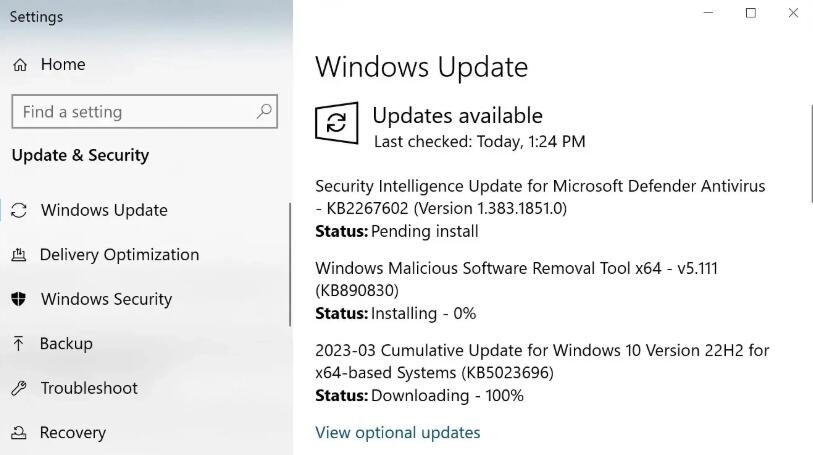 Win10 发布 3 月补丁 KB5023696,版本号升至 Build 1904x.2728