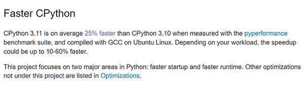 翻身了？Python3.11性能快了近64%！！