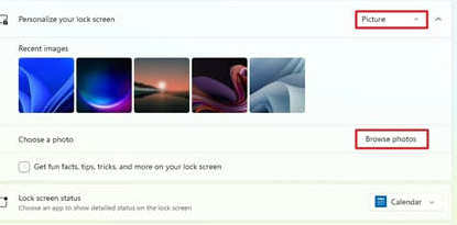 如何在Win11设置锁屏壁纸