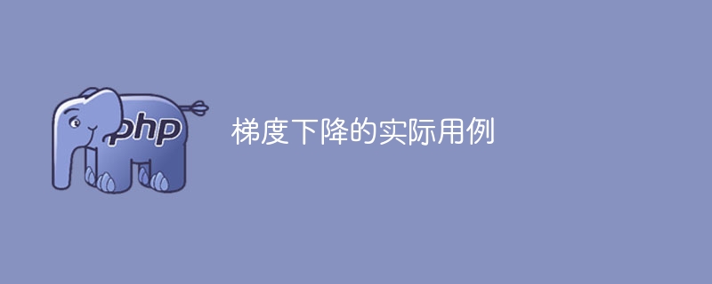实际应用中的梯度下降算法示例
