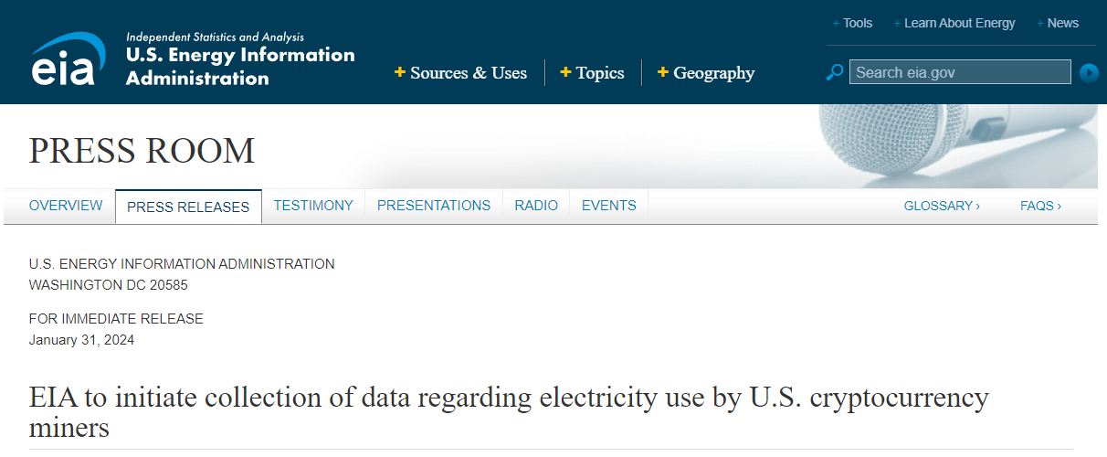 加密货币挖矿能源消耗引起关注，调查机构已介入