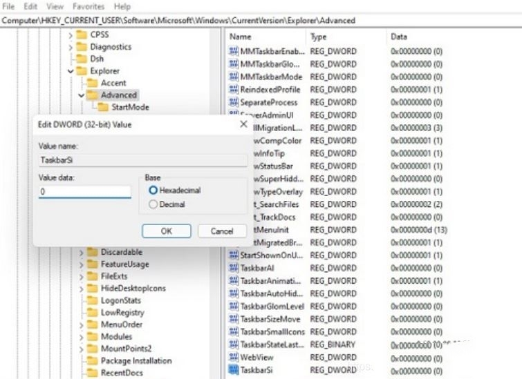 win11任务栏大小无法完成怎么办?win11任务栏大小无法完成问题解析