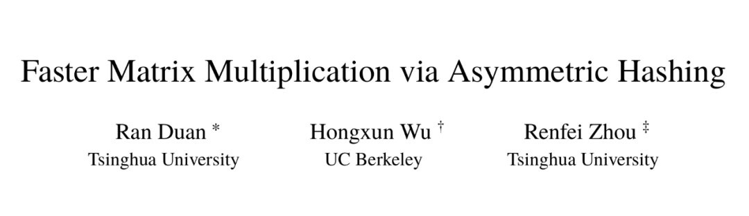 清华姚班本科生连发两作,十年来最大改进:矩阵乘法接近理论最优