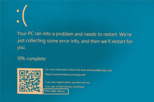 修复Win11/10系统中的cldflt.sys蓝屏错误