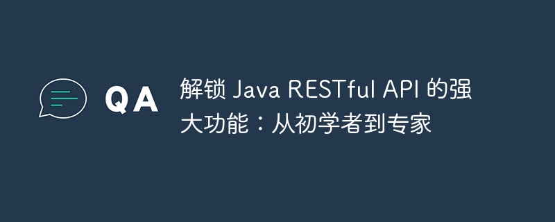 解锁 Java RESTful API 的强大功能：从初学者到专家