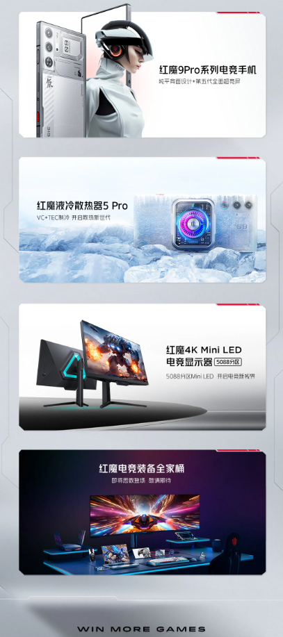 红魔MWC24发布会亮相全新电竞产品,红魔液冷散热器5 Pro引关注