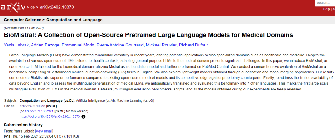 首次大规模多语言评估，支持7种语言，生物医学领域7B开源LLM