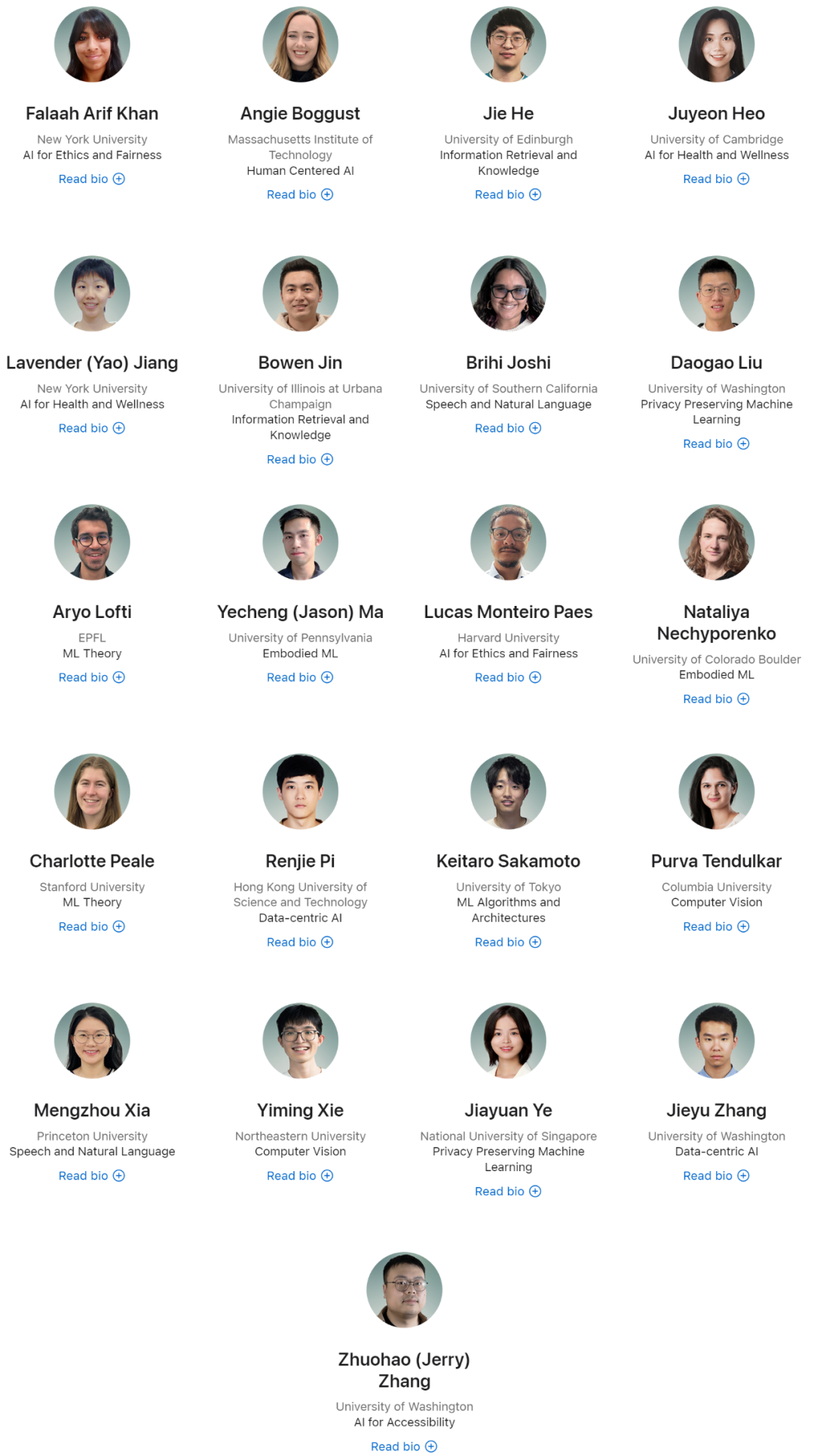 清华大学、浙江大学和复旦大学校友在2024年苹果博士奖学金中占据半数
