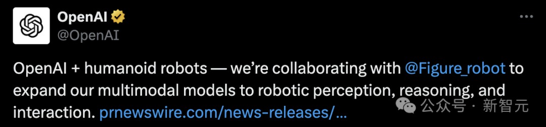 OpenAI将GPT集成到机器人系统中，全球通用人工智能时代正逼近！英伟达和微软合资支持独角兽Figure募资26亿美元