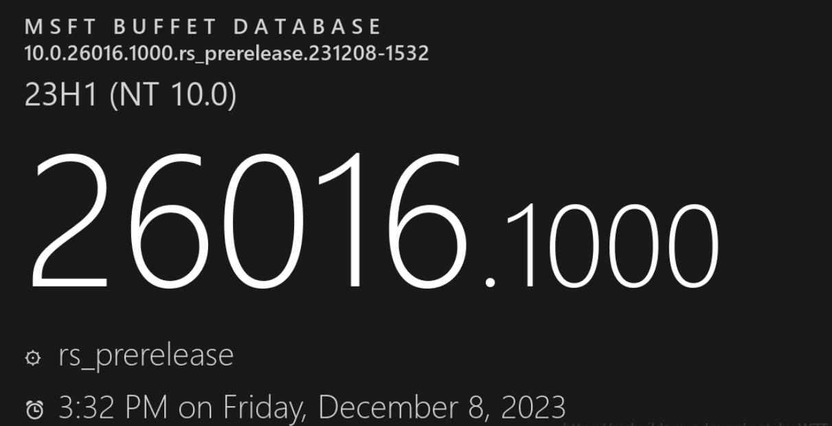Win11 Preview Build 26016 更新概要和修复列表