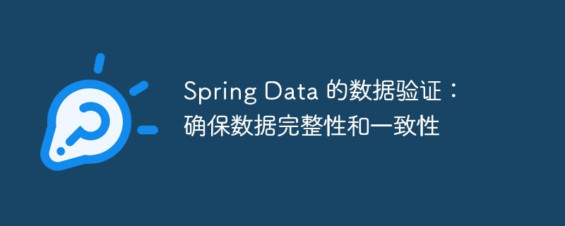 Spring Data 的数据验证:确保数据完整性和一致性