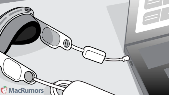 开发者福音!苹果Vision Pro头显专配USB-C适配器,售价299美元