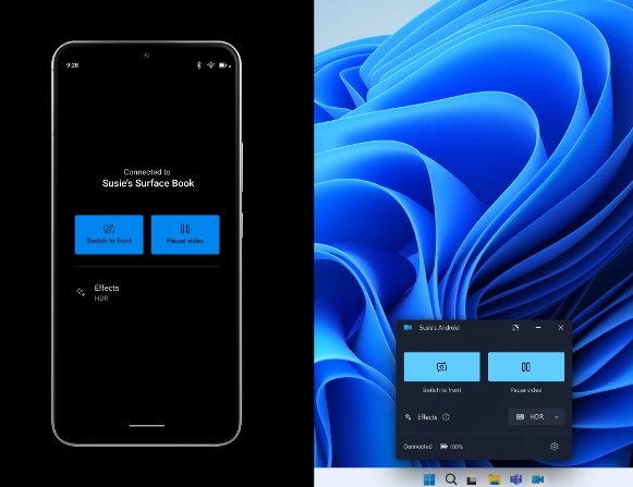 Windows 11用户即将可使用Android设备摄像头作为PC摄像头