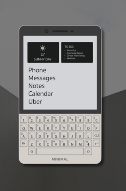 Minimal Phone众筹在即,全键盘+墨水屏能否引领新风尚?