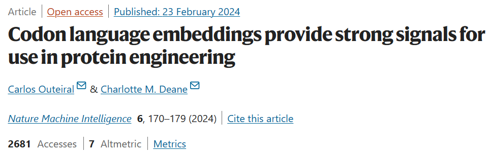 计算蛋白质工程最新SOTA方法,牛津团队用密码子训练大语言模型
