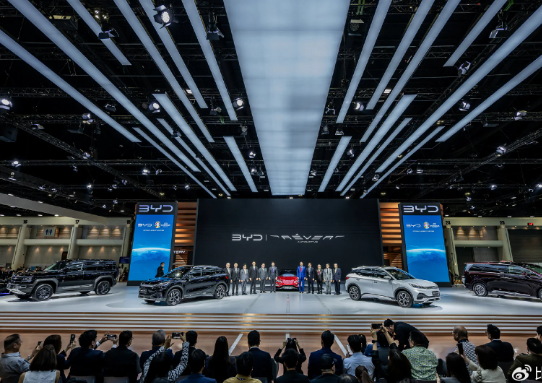 比亚迪闪耀泰国曼谷国际车展,全品牌车型悉数登场