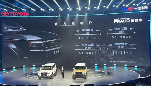 一汽丰田全新普拉多正式登场,售价及配置详解