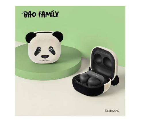 三星发布“睿宝”和“辉宝”熊猫主题Galaxy Buds 2 Pro耳机保护套,萌趣十足