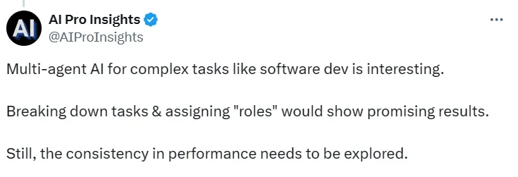 吴恩达:多智能体协作是新关键,软件开发等任务将更高效