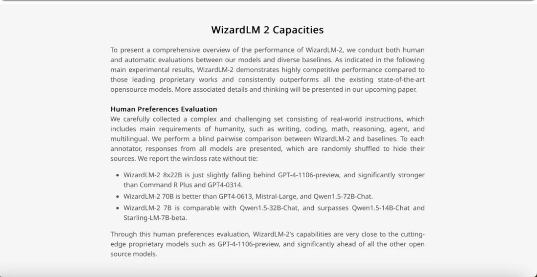 「非常接近GPT-4」的WizardLM-2被微软紧急撤回,有什么内幕?