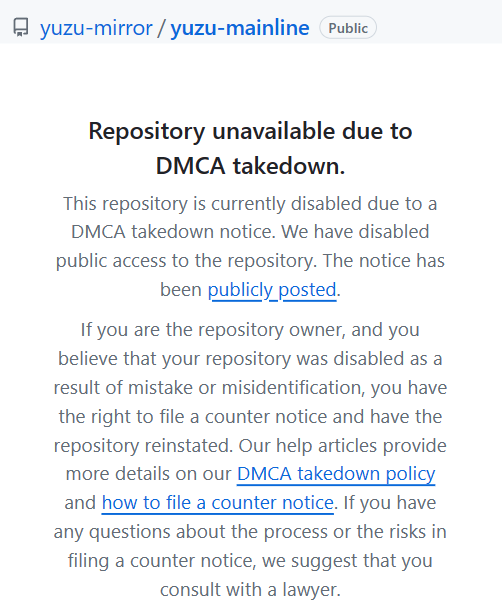 任天堂继续打击 Switch 模拟器,GitHub 删除 8535 个 Yuzu 的克隆存储库